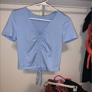 SHEIN drawstring short sleeve shirt.